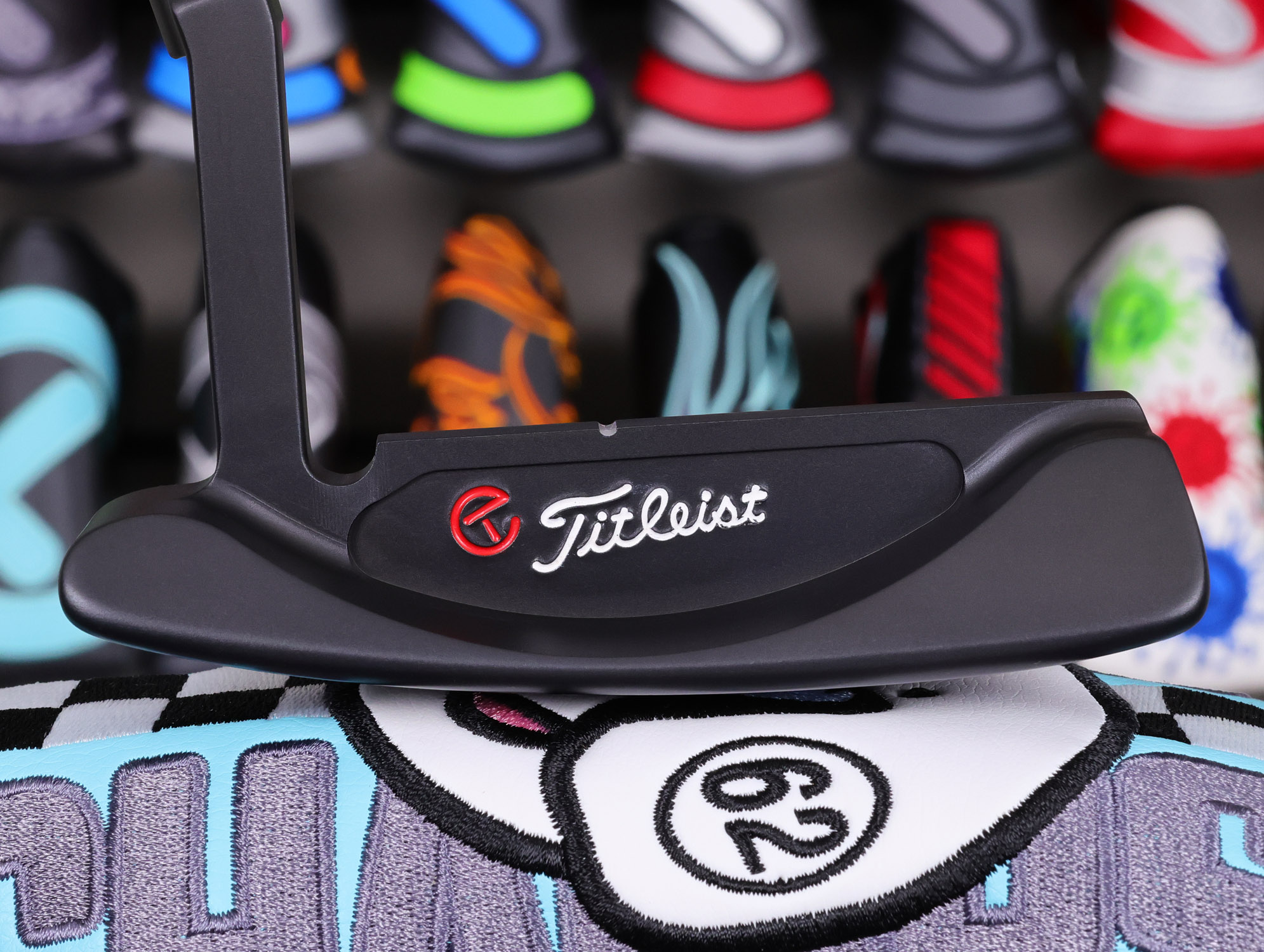 scotty cameron tour only 3x black carbon steel laguna 2.5 circle t 350g handstamped putter with script titleist and top line