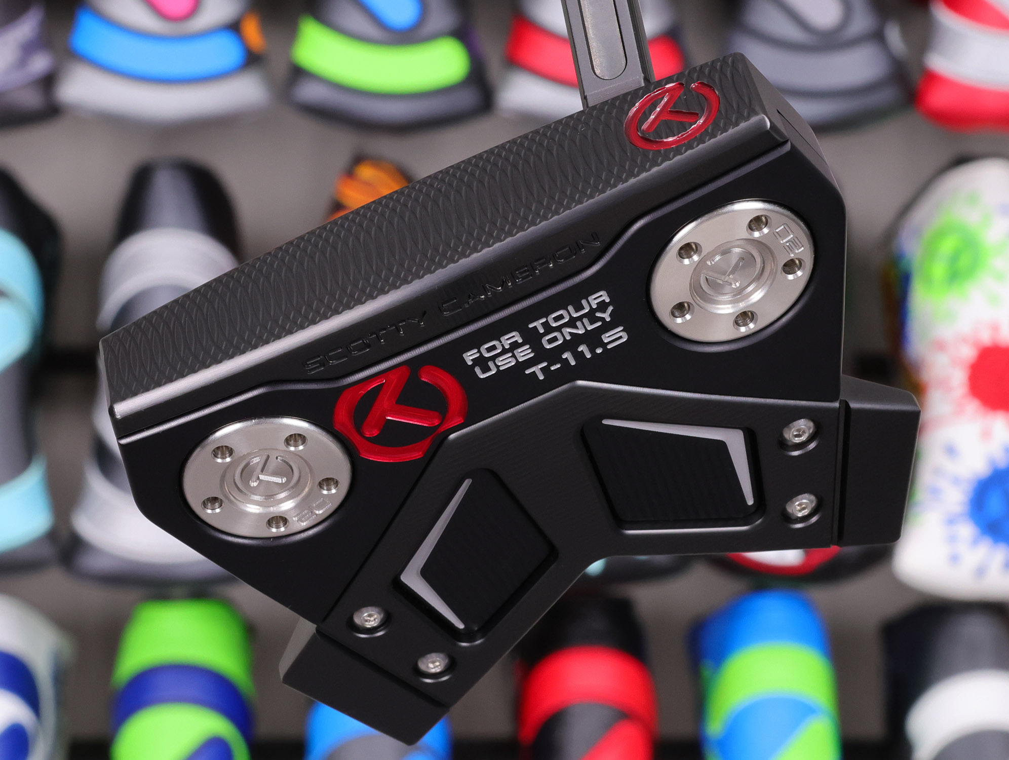 scotty cameron tour only black sss phantom t11.5 circle t 360g putter with i beam jet neck black shaft and long sight line golf club