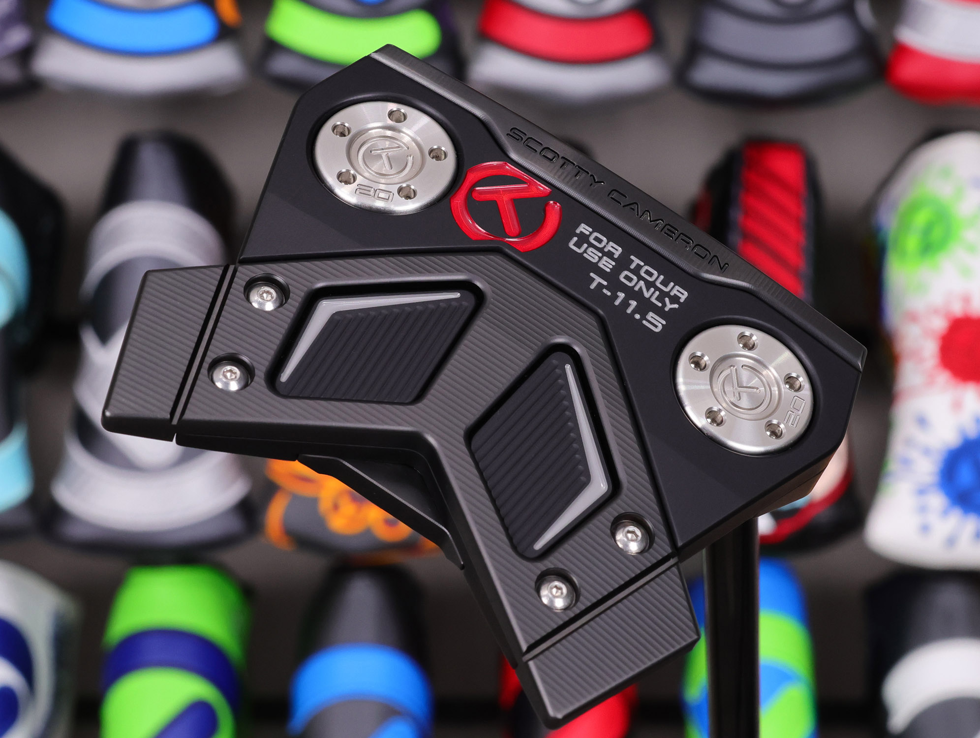Scotty Cameron Tour Only Black SSS Phantom T11.5 Circle T 360G w/ "I-Beam" Jet Neck & Black Shaft - Image 5