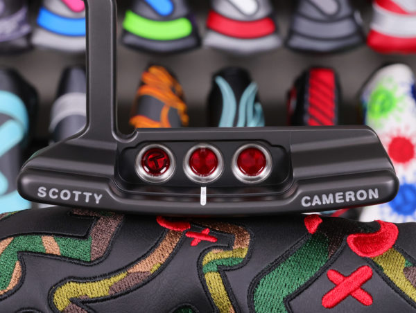 scotty cameron tour only black sss tour rat concept 2 circle t 360g putter with translucent red cherry bombs golf club