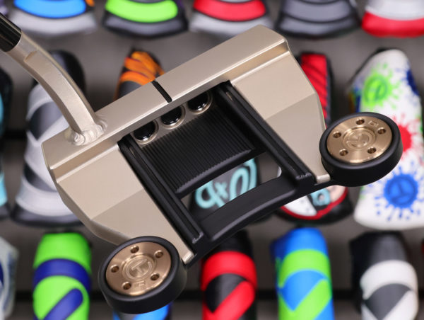 scotty cameron tour only chromatic bronze futura x t6m circle t 360g putter with welded 2.5 neck and black shaft golf club