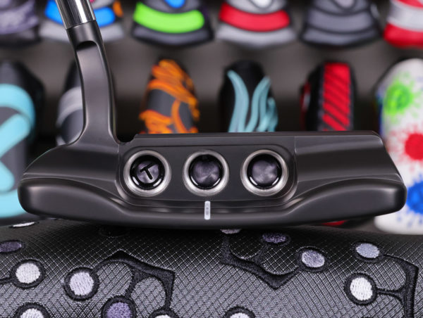 scotty cameron tour only deep milled black sss newport 1.5 select circle t 360g putter with translucent smoke paint golf club