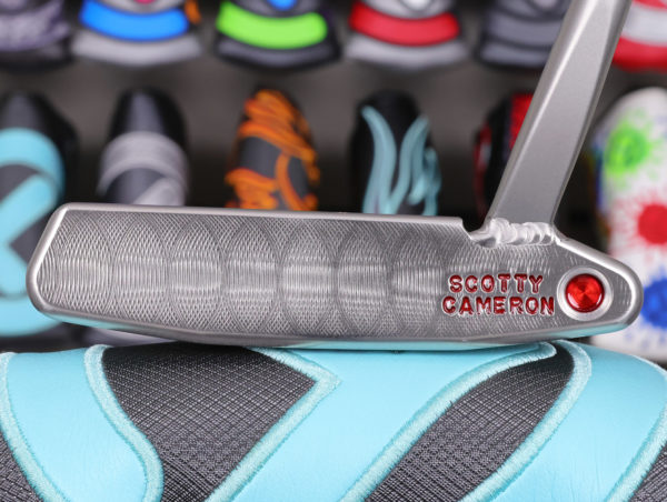 scotty cameron tour only gss timeless newport 2 circle t 350g putter with welded 2.5 flare neck and tiger woods style sight dot golf club