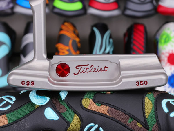 scotty cameron tour only gss timeless tourtype tt circle t 350g putter with tiger woods style sight dot and single milled cherry bombs golf club