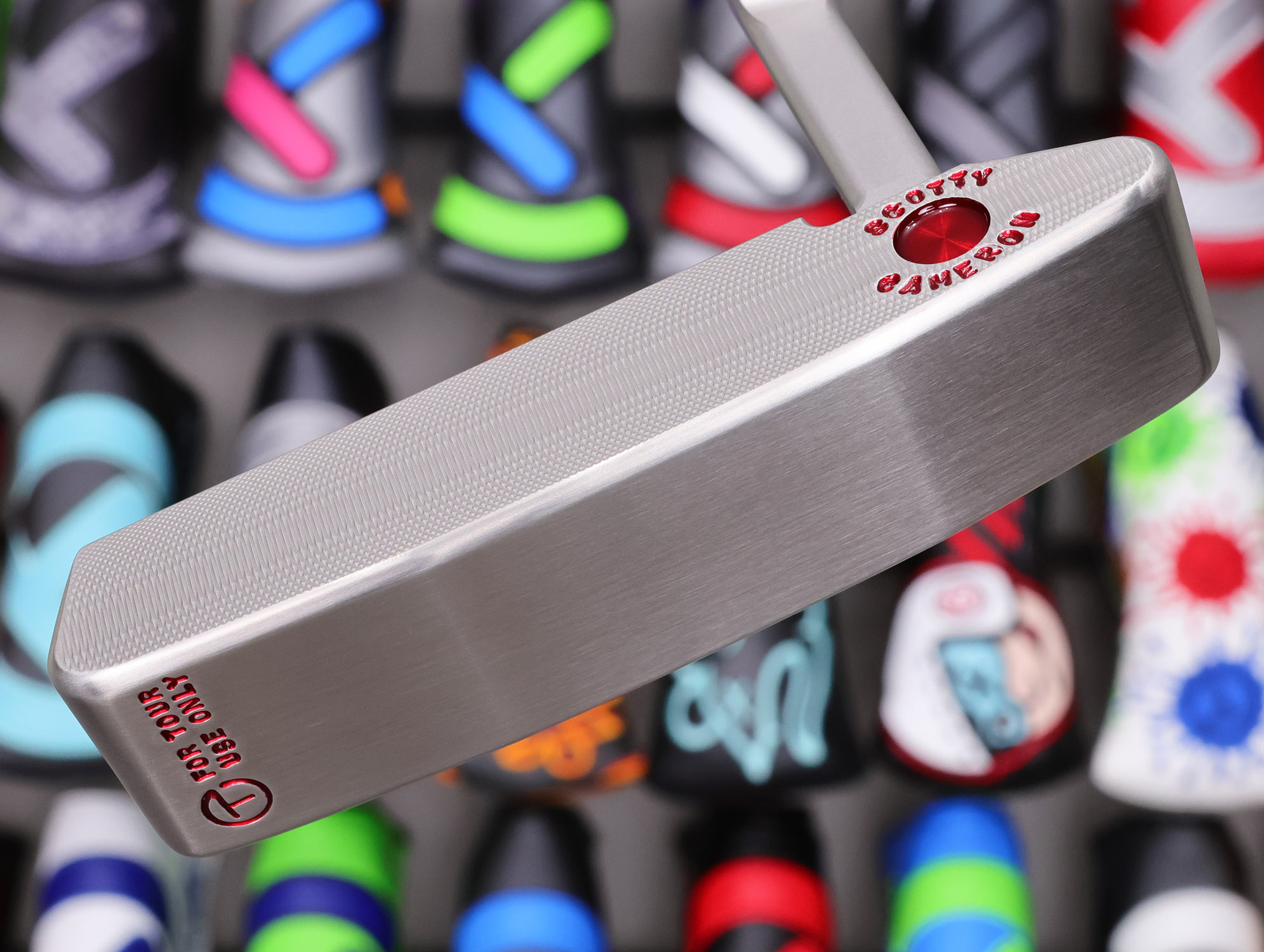 scotty cameron tour only gss timeless tourtype tt circle t 350g putter with tiger woods style sight dot and single milled cherry bombs golf club