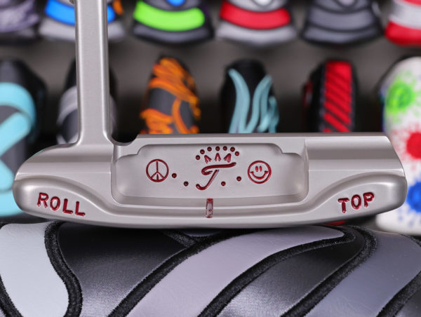 scotty cameron tour only sss roll top masterful 009m circle t 350g putter with flying script titleist t smiley and peace sign stamps golf club