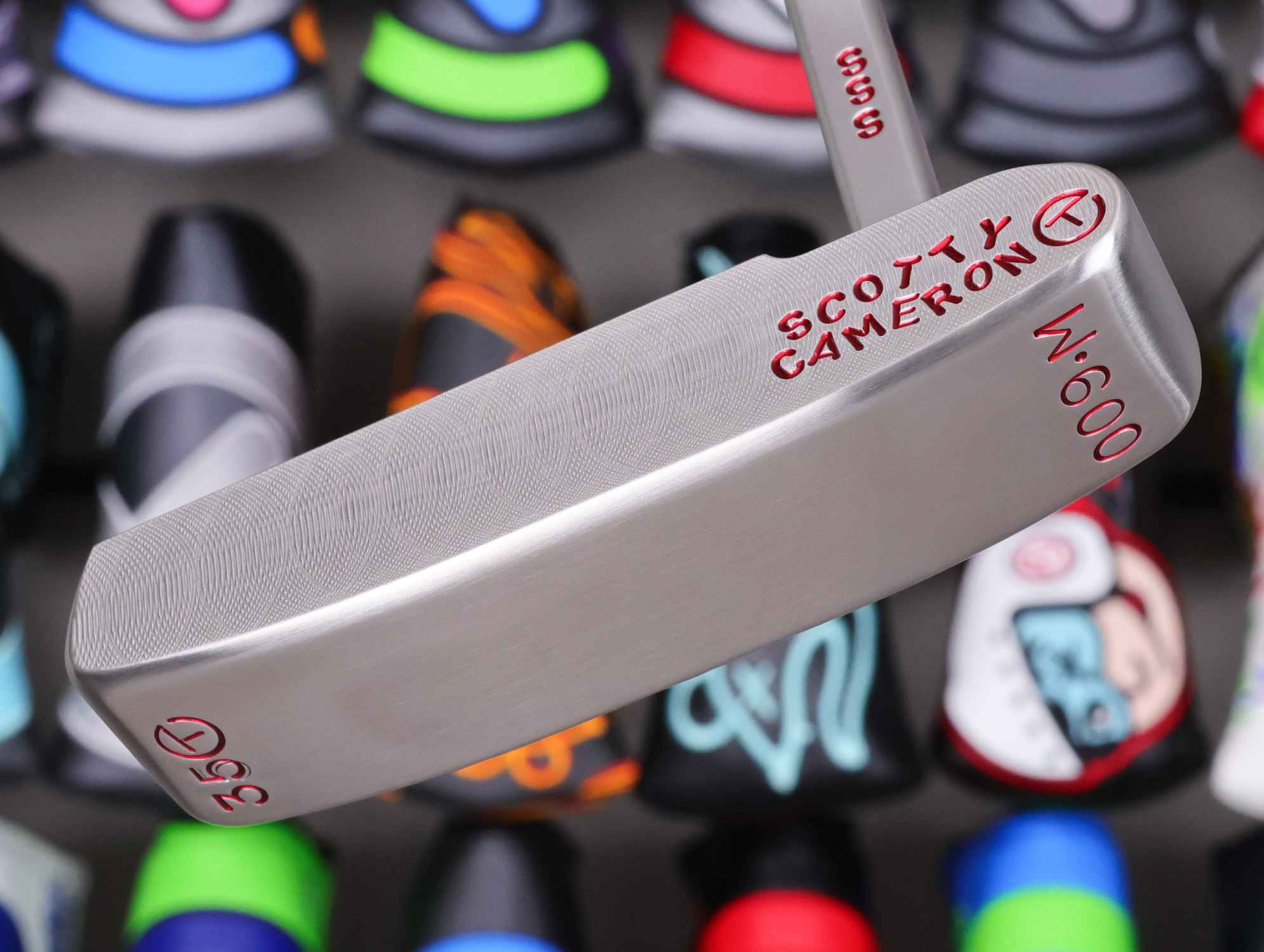 scotty cameron tour only sss roll top masterful 009m circle t 350g putter with flying script titleist t smiley and peace sign stamps golf club