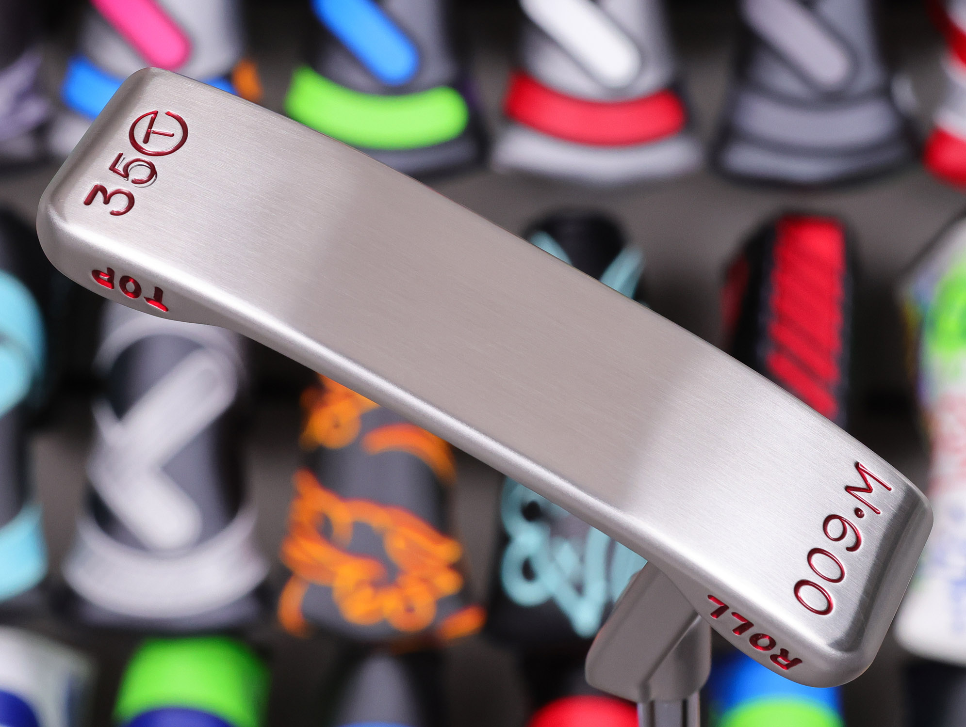 scotty cameron tour only sss roll top masterful 009m circle t 350g putter with flying script titleist t smiley and peace sign stamps golf club