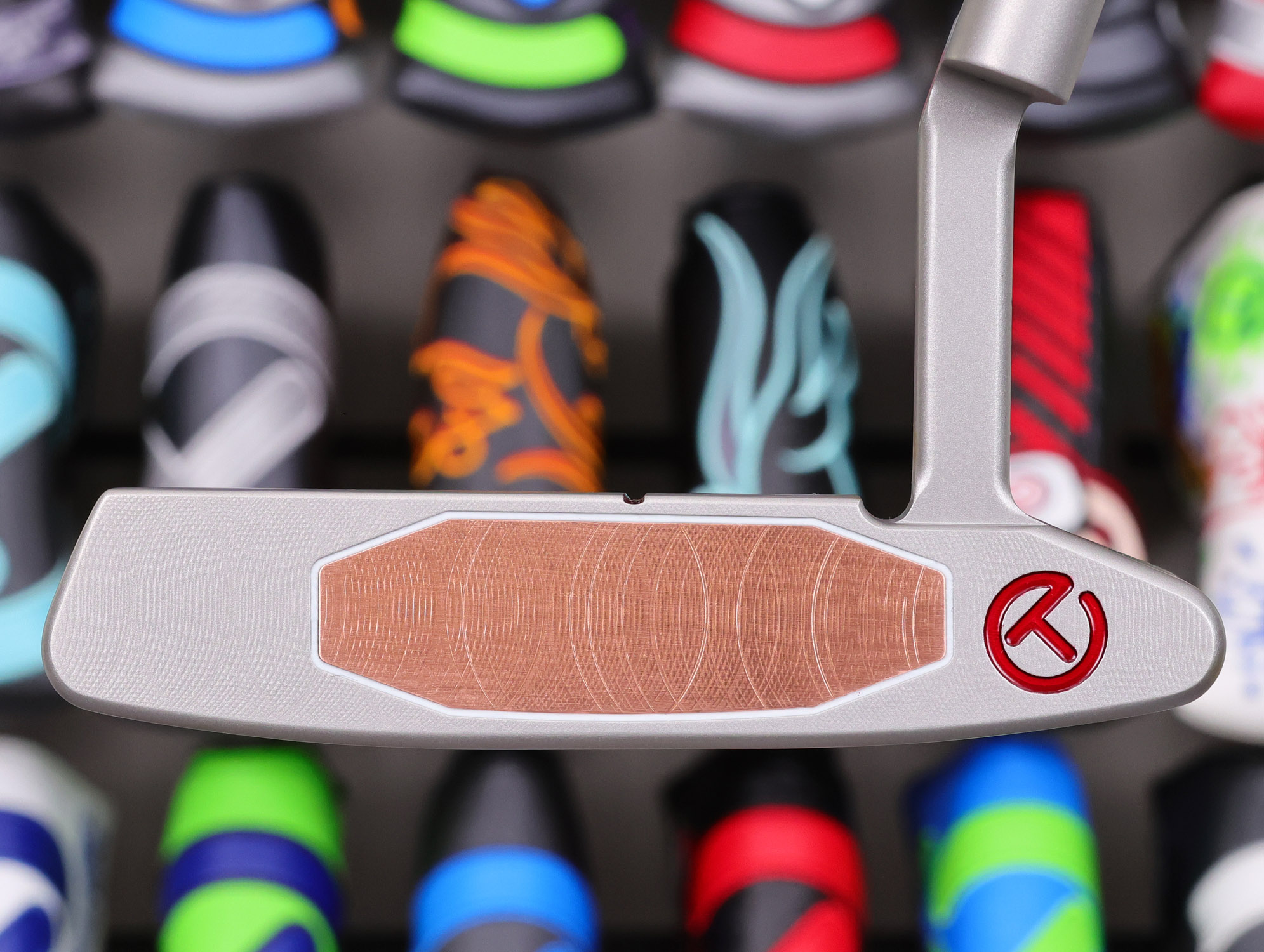 scotty cameron tour only silver sss t22 newport 2 teryllium circle t 360g putter with translucent red top line brooks koepka design golf club