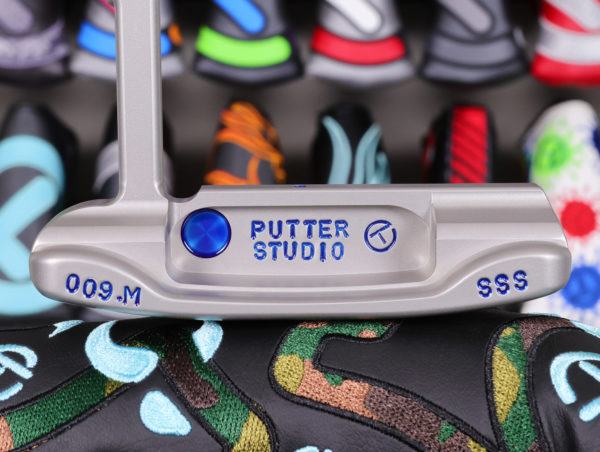 scotty cameron tour only sss masterful 009m circle t 350g putter with single milled cherry bombs and sight dot golf club