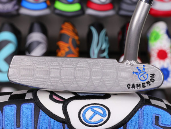 scotty cameron tour only sss masterful 009m circle t 350g putter with welded 1.5 round neck and tour jester and hot head harry stamps golf club