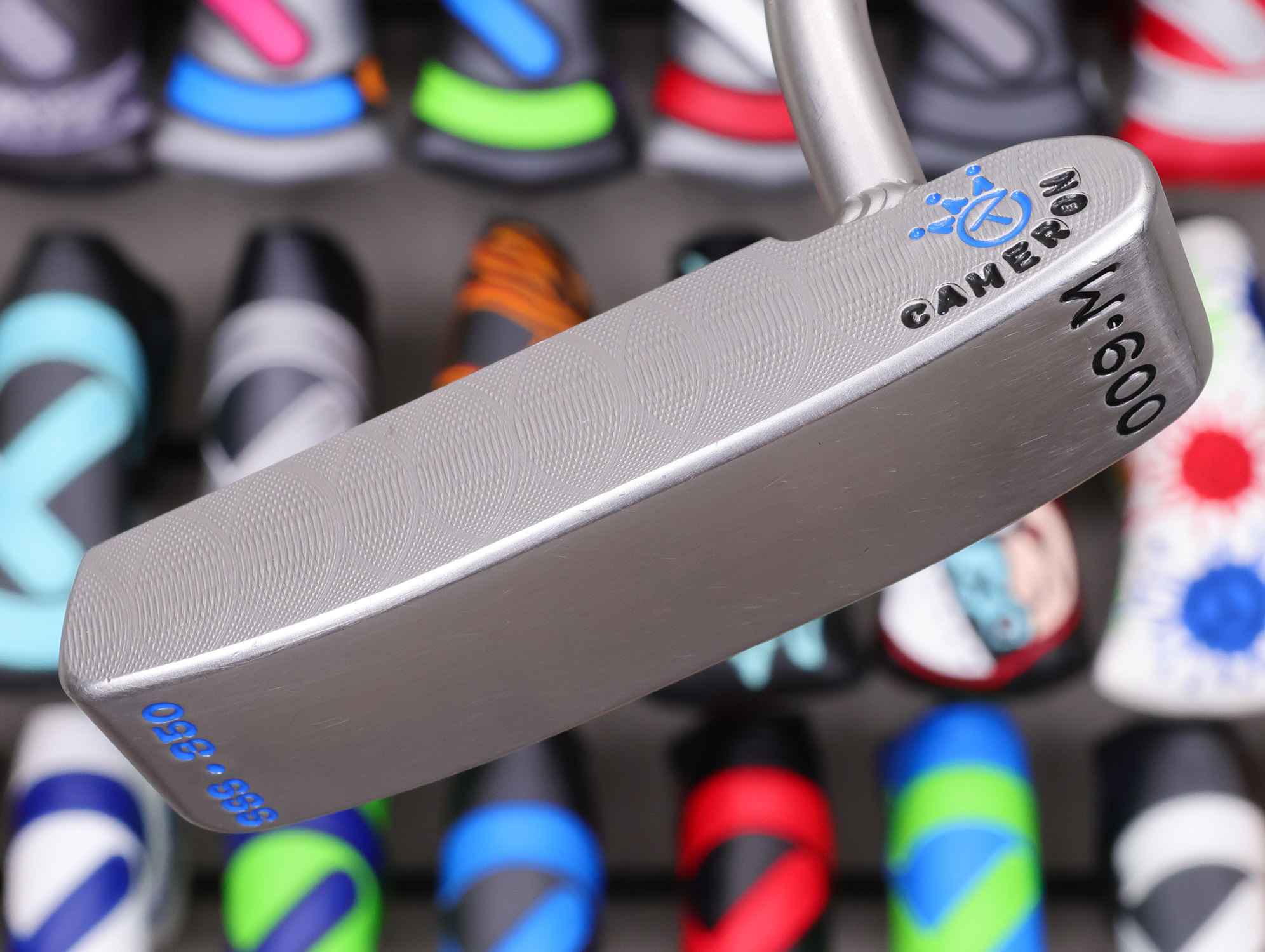 scotty cameron tour only sss masterful 009m circle t 350g putter with welded 1.5 round neck and tour jester and hot head harry stamps golf club