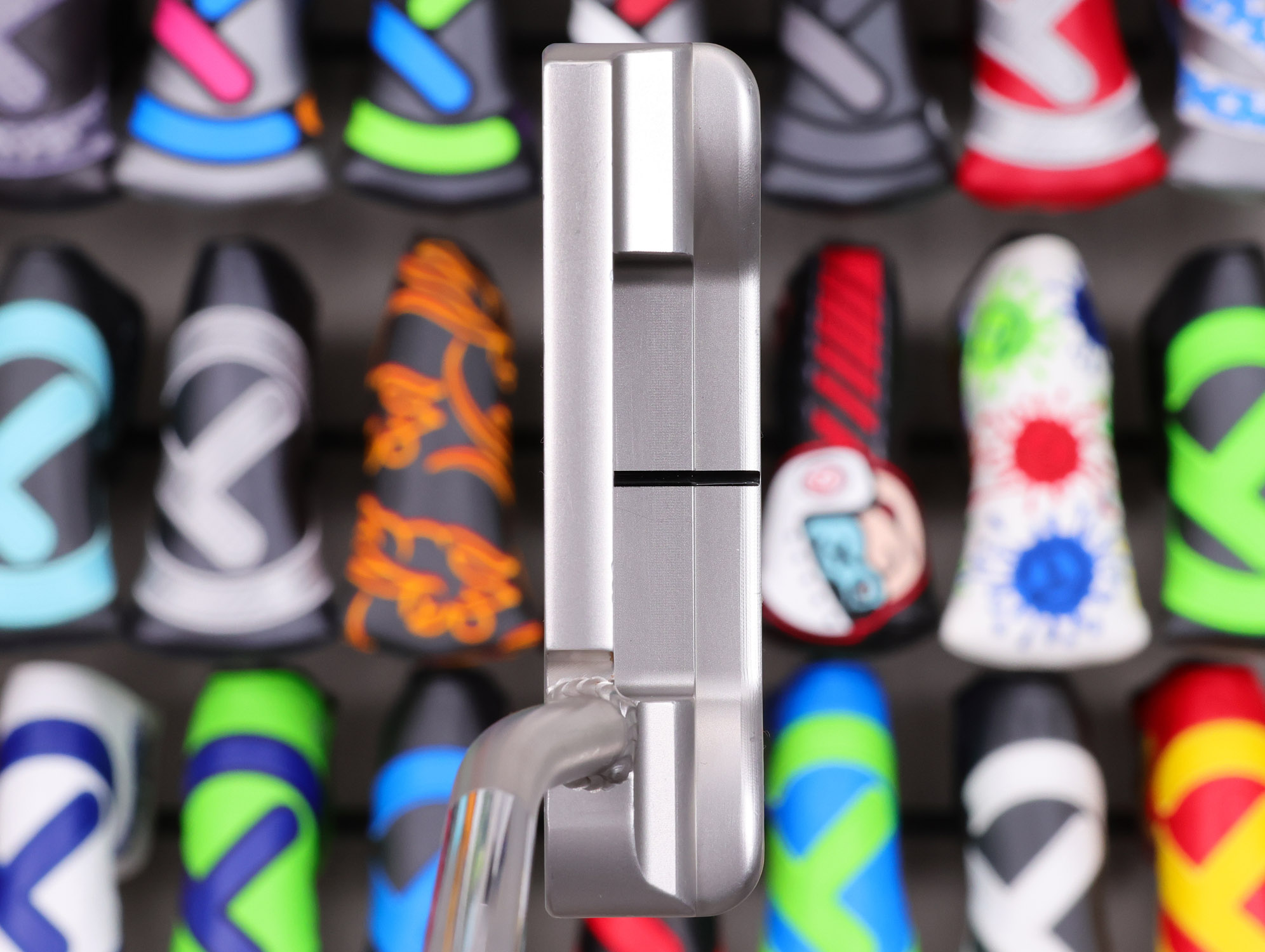 scotty cameron tour only sss masterful 009m circle t 350g putter with welded 1.5 round neck and tour jester and hot head harry stamps golf club