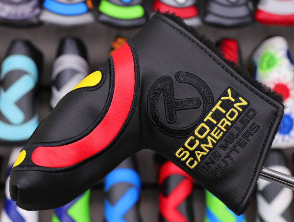 scotty cameron for tour use only 2026 black red blue yellow stick figure industrial circle t blade headcover