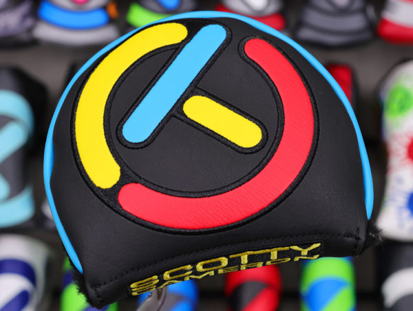 scotty cameron for tour use only 2026 black red blue yellow stick figure industrial circle t mid round headcover