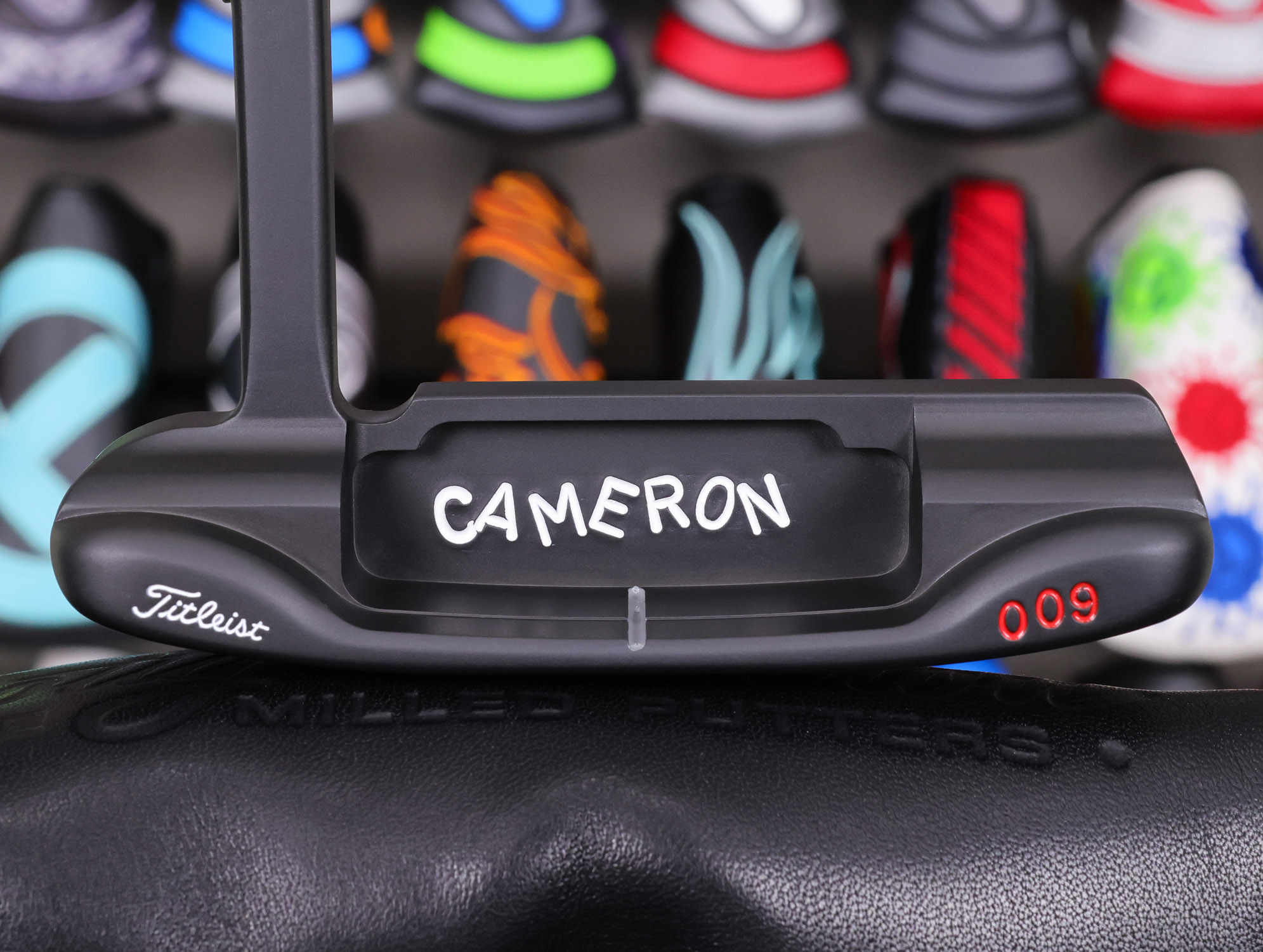 scotty cameron tour only 3x black carbon steel 009 circle t 350g putter with extreme toe stamping golf club