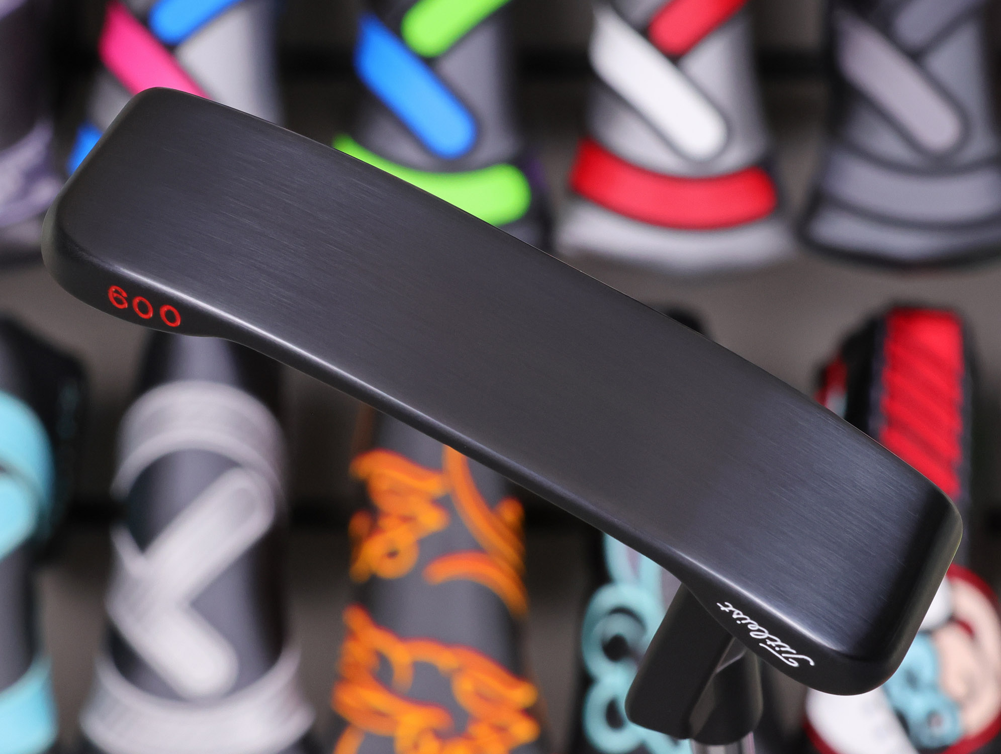 scotty cameron tour only 3x black carbon steel 009 circle t 350g putter with extreme toe stamping golf club