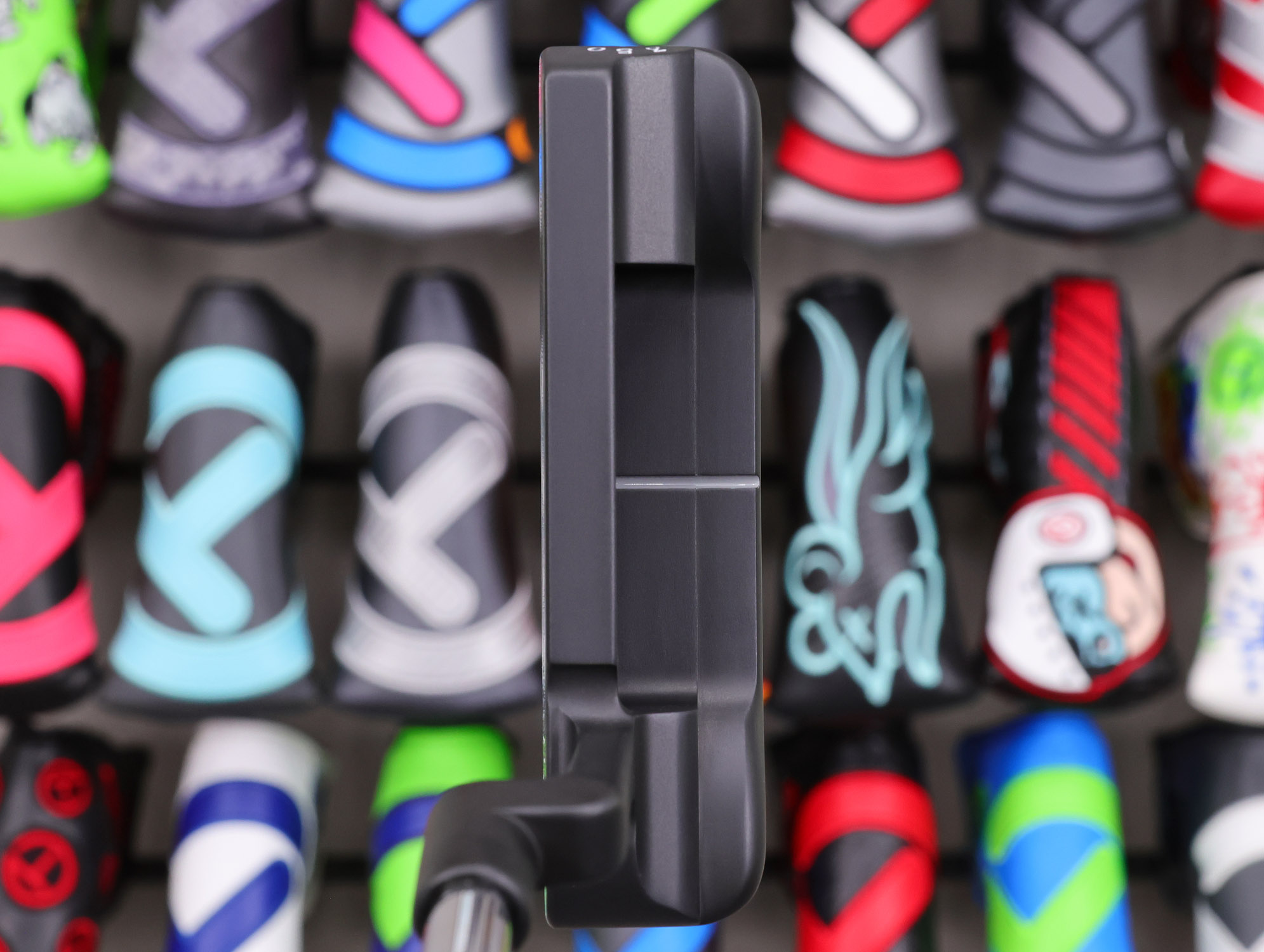 scotty cameron tour only 3x black carbon steel 009 circle t 350g putter with extreme toe stamping golf club