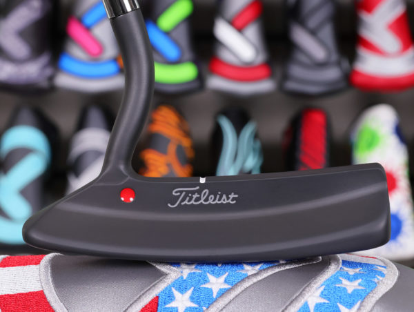 scotty cameron tour only 3x black carbon studio design no 1 circle t prototype putter with swan neck and top line golf club