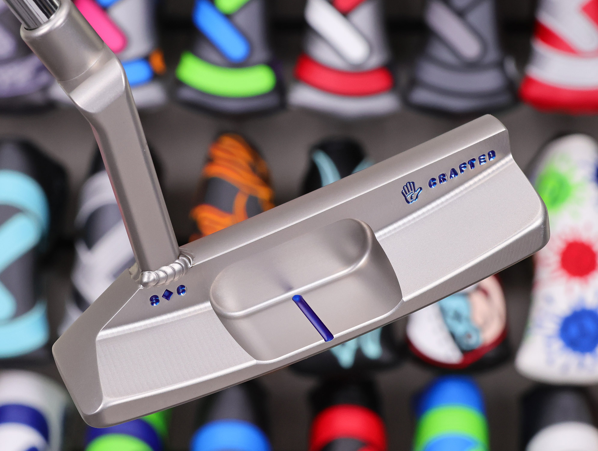 scotty cameron tour only sss craftsman pocketback circle t usa 350g putter with welded plumber neck and handcrafted stamp golf club