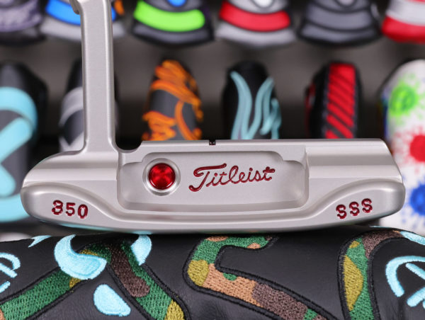 scotty cameron tour only sss masterful 009m circle t 350g putter with script titleist stamp and double milled cherry bombs top line golf club