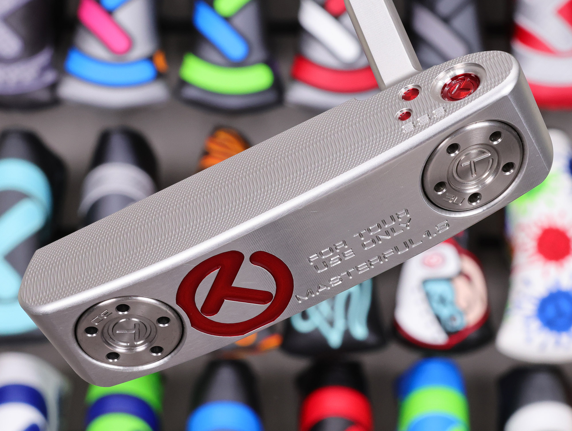 scotty cameron tour only sss masterful 1.5 tourtype circle t 350g putter with flojet neck and top line golf club