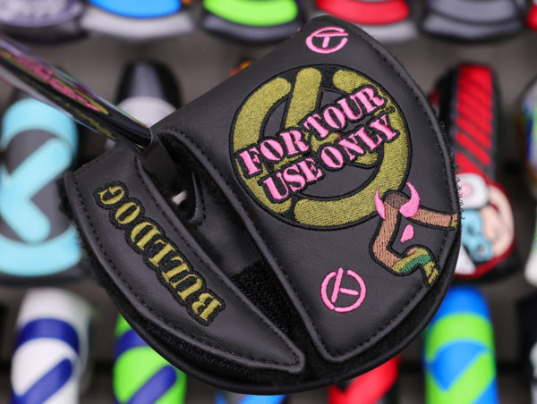 scotty cameron tour only pink camo bulldog circle t mid round putter headcover for golf club