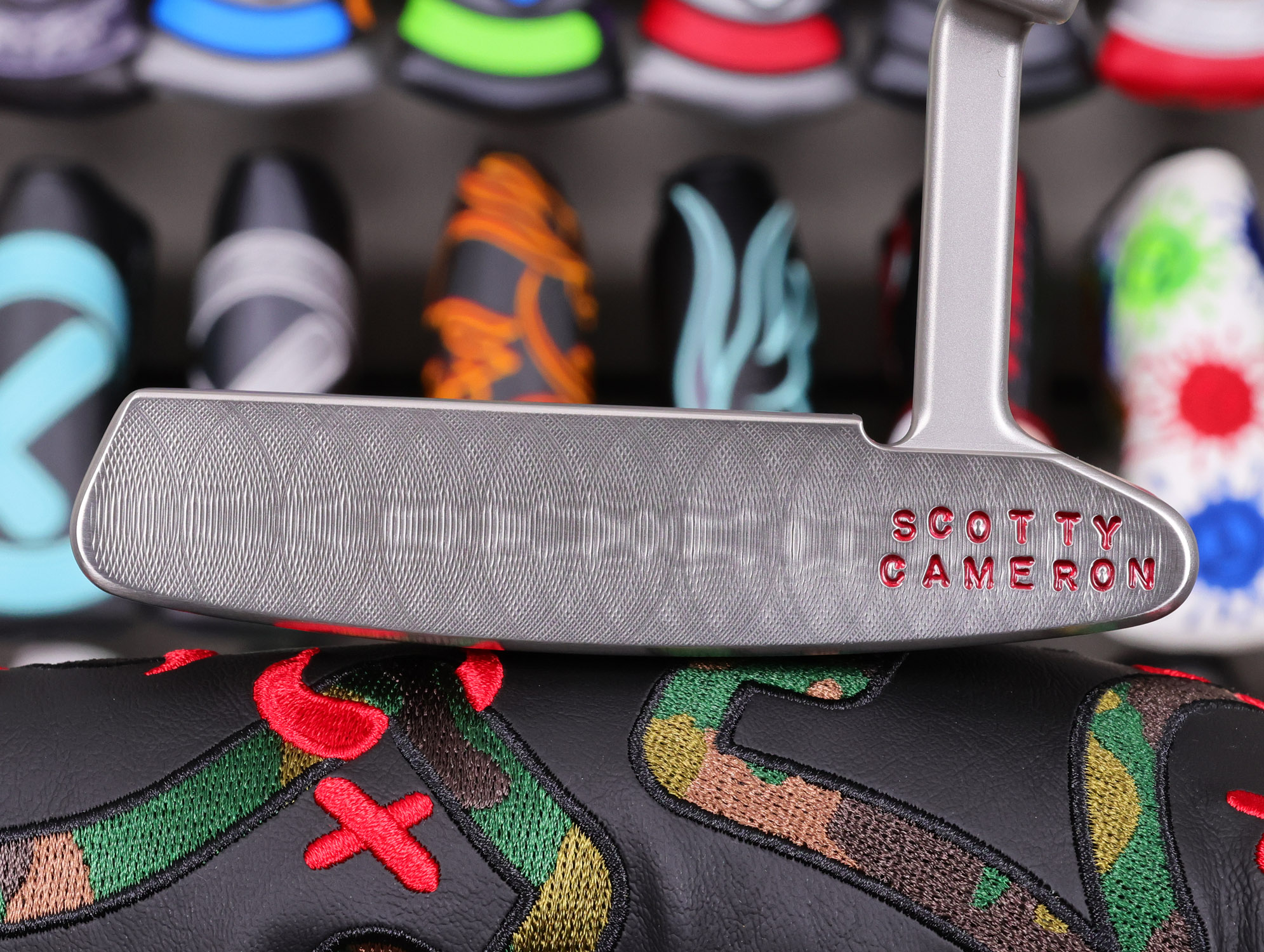 scotty cameron tour only sss timeless newport 2 circle t 350g putter with triple cherry bombs golf club