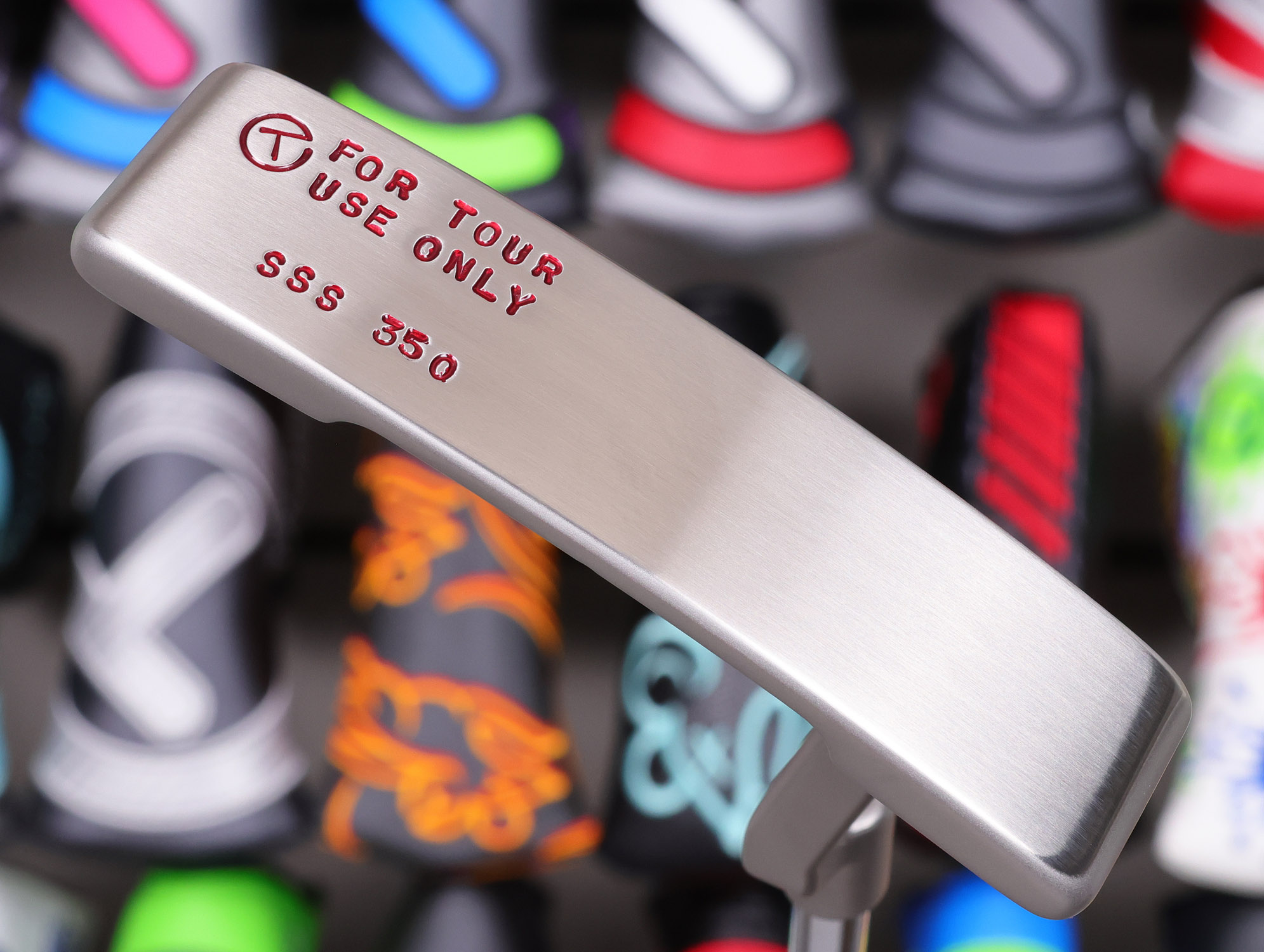 scotty cameron tour only sss timeless newport 2 circle t 350g putter with triple cherry bombs golf club