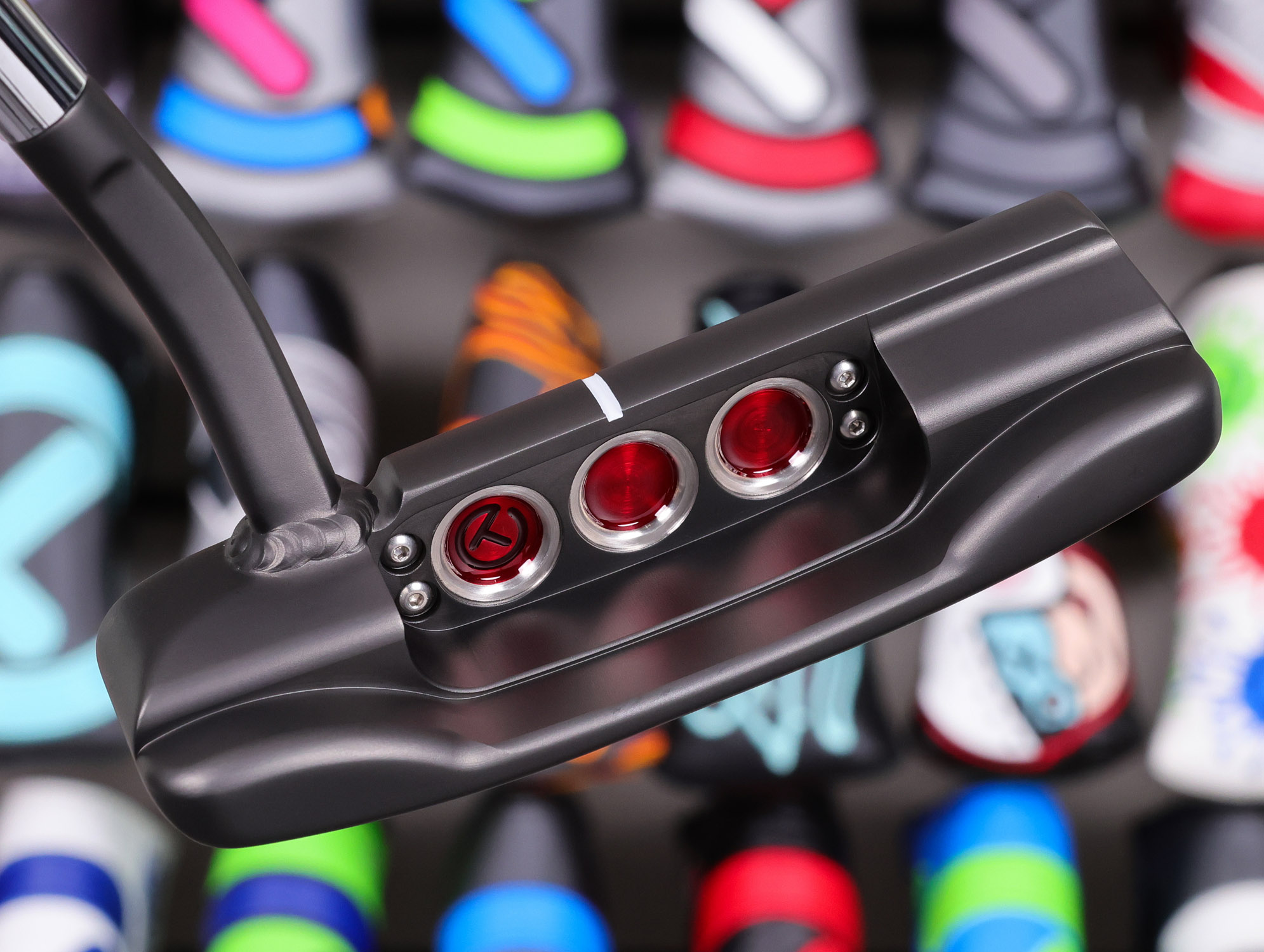 scotty cameron tour only black gss insert concept 1 prototype circle t 360g putter with welded 2.5 neck and top line golf club