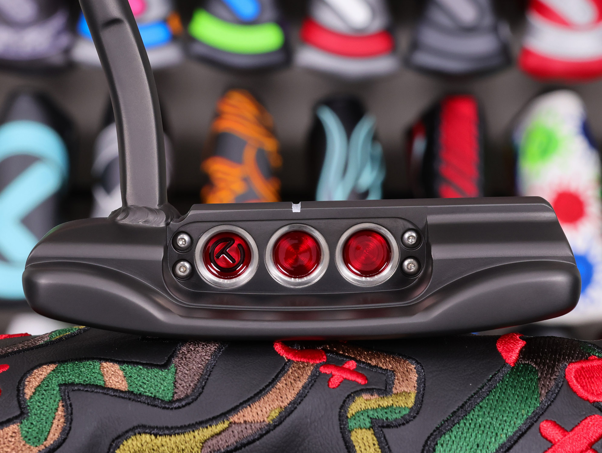 scotty cameron tour only black gss insert concept 1 prototype circle t 360g putter with welded 2.5 neck and top line golf club