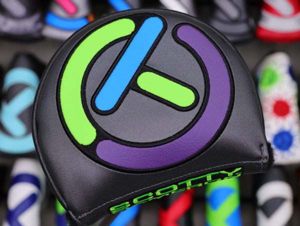 Scotty Cameron Tour Only Purple/Blue/Lime "Stick-Figure" Industrial Circle T Mid Round Headcover