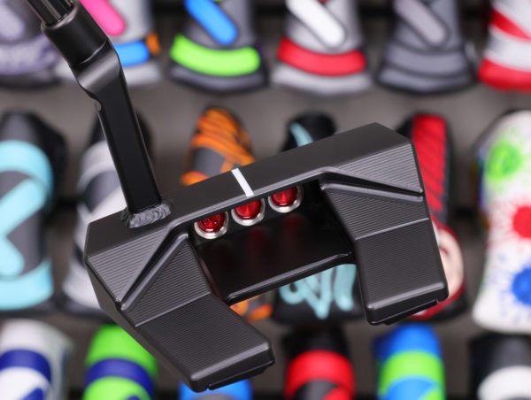 scotty cameron tour only black phantom t5.2 circle t 360g putter with welded plumber neck top line and black shaft golf club