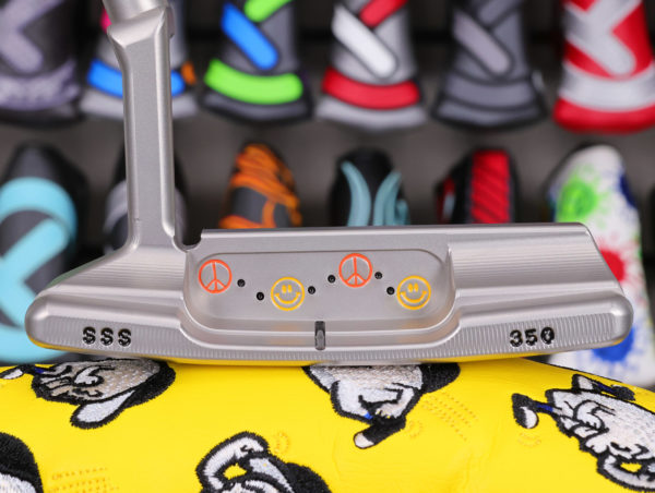 scotty cameron tour only sss timeless tourtype tt circle t 350g putter with peace sign and sun stamps golf club