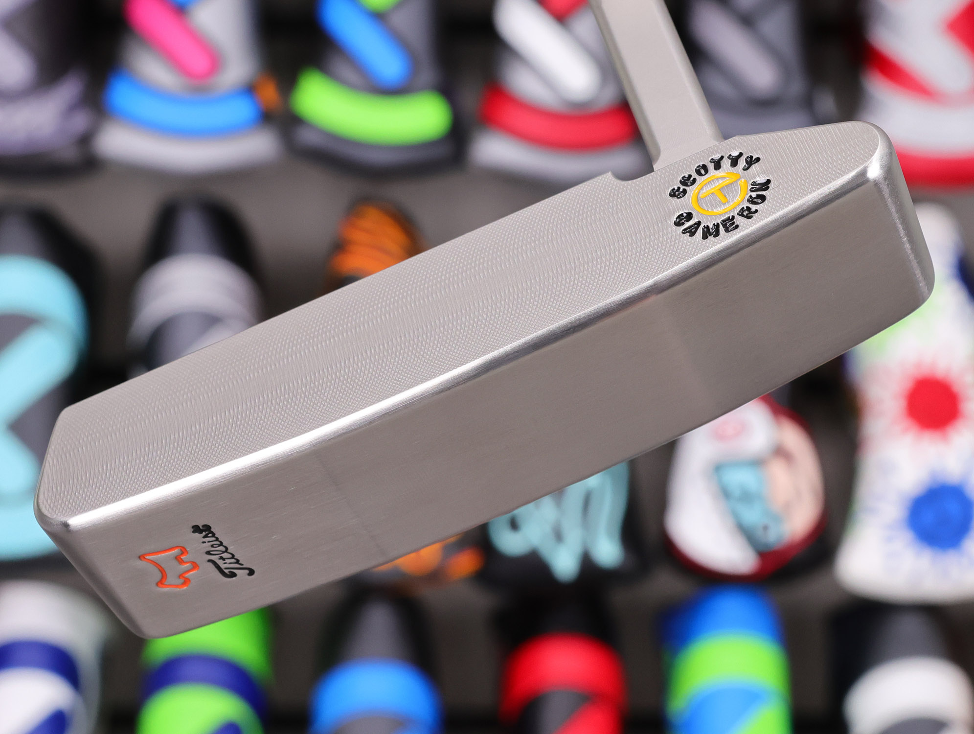 scotty cameron tour only sss timeless tourtype tt circle t 350g putter with peace sign and sun stamps golf club