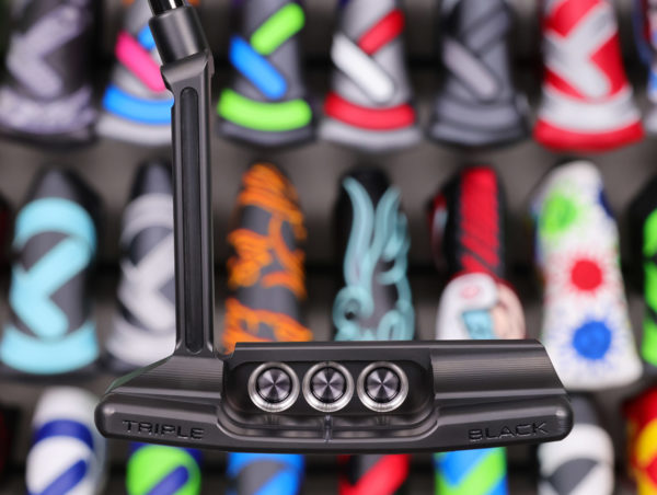 scotty cameron limited release triple black newport 2 long neck 34" putter