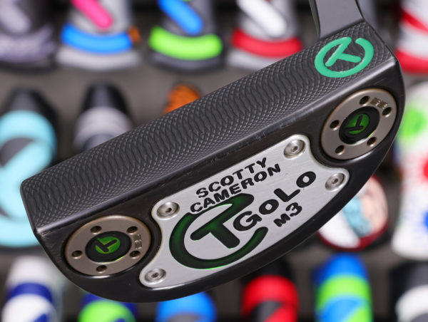 scotty cameron tour only black sss golo m3 circle t 370g with black shaft top line and copper tungsten circle t weights golf club