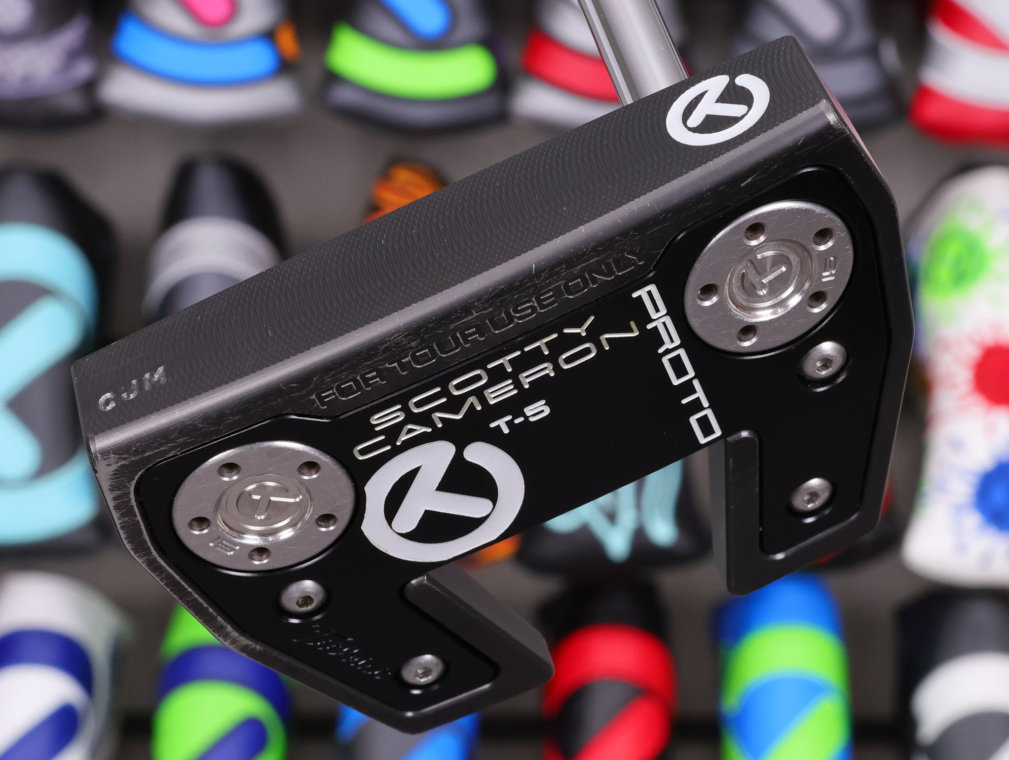 scotty cameron tour only black sss phantom x t5 circle t 360g putter with top line golf club