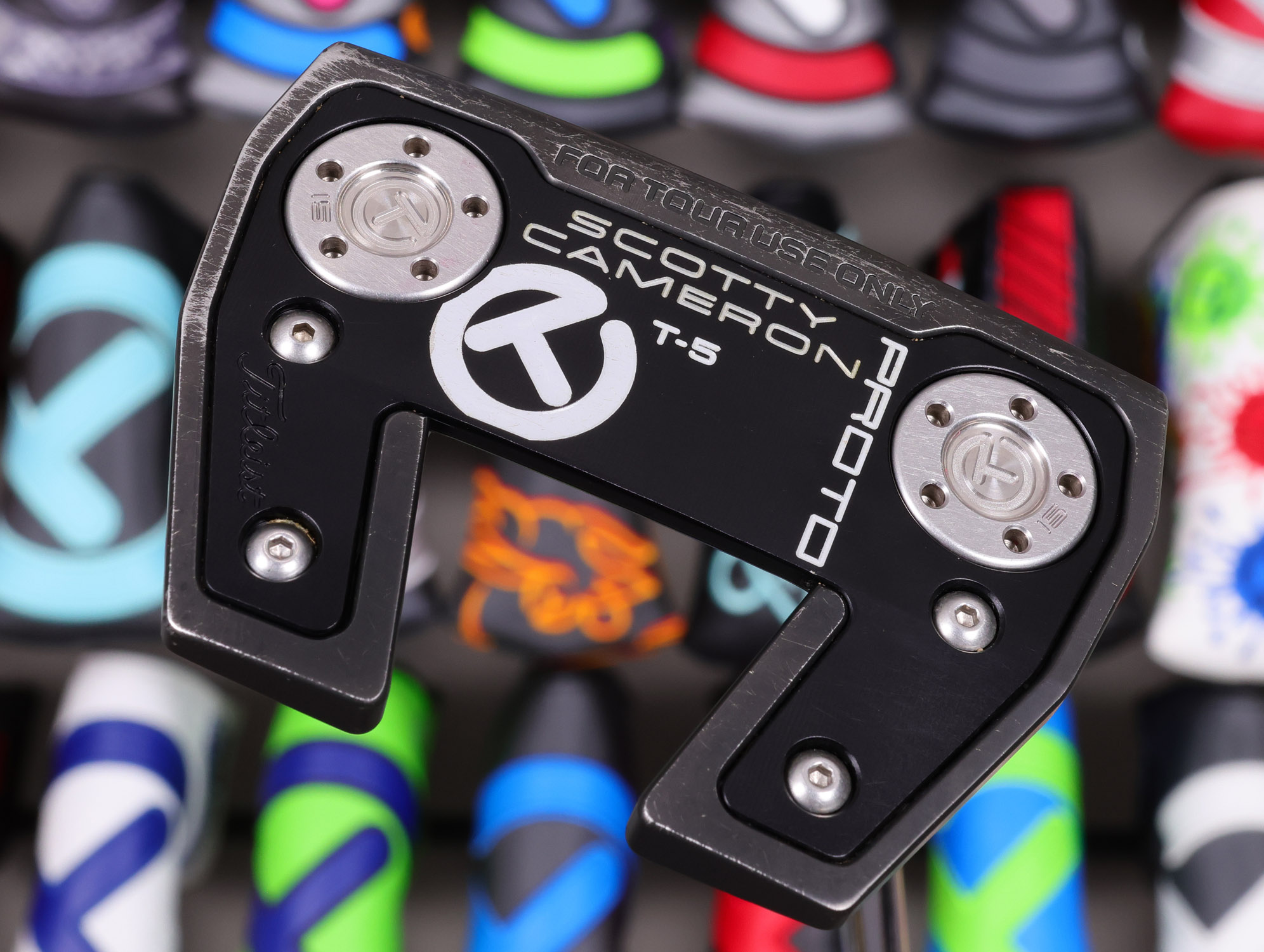 scotty cameron tour only black sss phantom x t5 circle t 360g putter with top line golf club