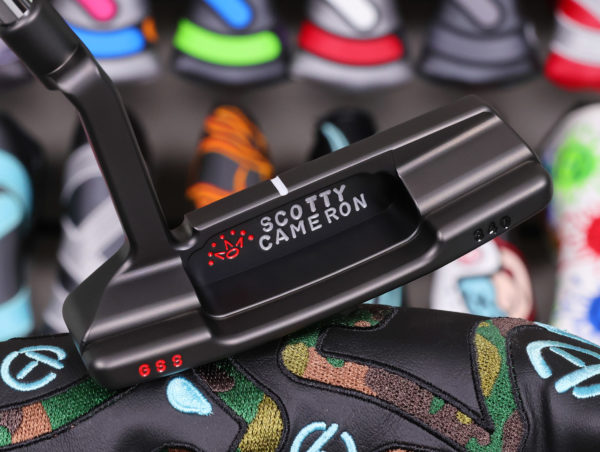 scotty cameron tour only black gss timeless newport 2 circle t 340g putter with 7 point crown and top line golf club