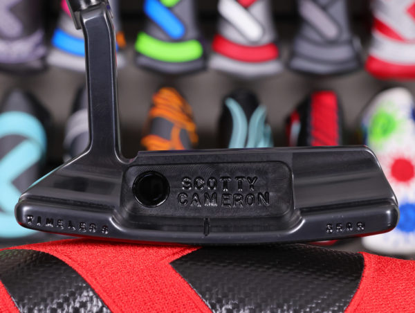 scotty cameron tour only brushed black carbon timeless circle t 350g putter with single milled cherry bombs golf club