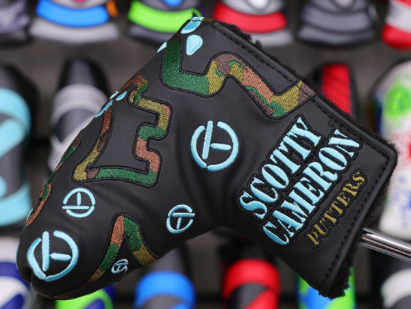 scotty cameron camo bulldog tiffany circle t mid mallet headcover