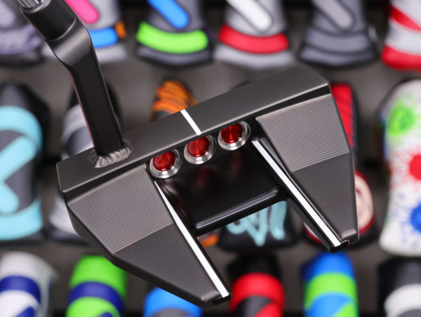 scotty cameron tour only deep milled polished face black phantom x t7.2 circle t 360g putter with welded plumber neck golf club