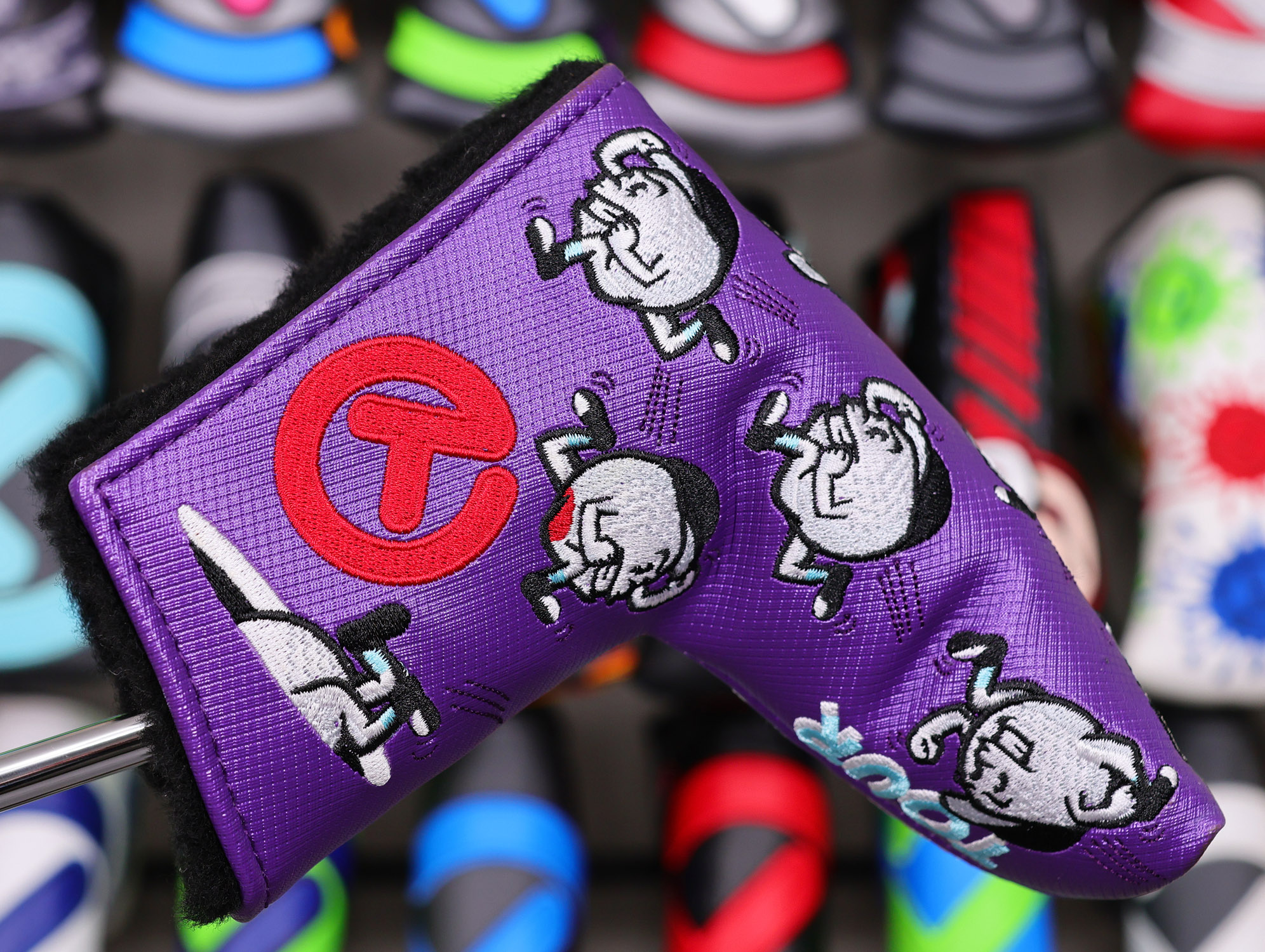 scotty cameron tour only purple baller boy circle t blade putter headcover
