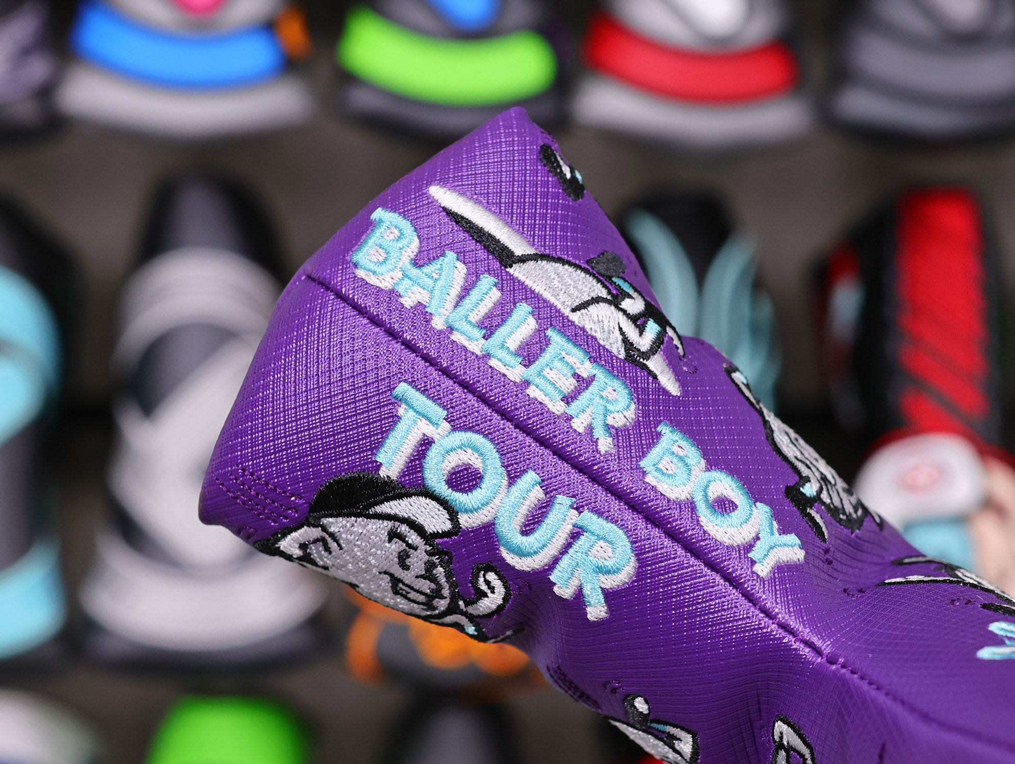 scotty cameron tour only purple baller boy circle t blade putter headcover