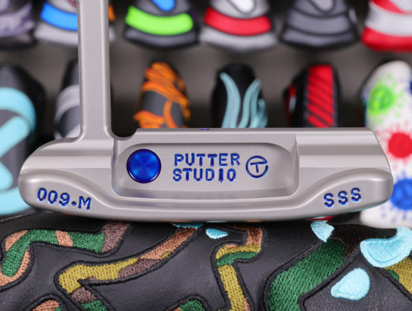 scotty cameron tour only sss masterful 009m circle t 350g with putter studio stamping and single milled blue cherry bombs golf club