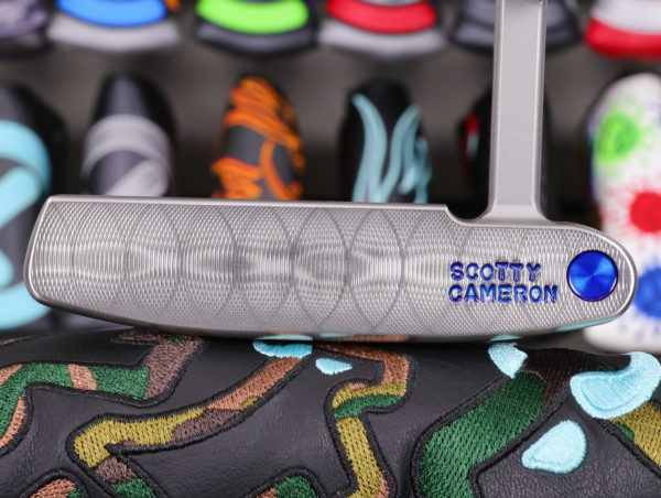 scotty cameron tour only sss masterful 009m circle t 350g with putter studio stamping and single milled blue cherry bombs golf club