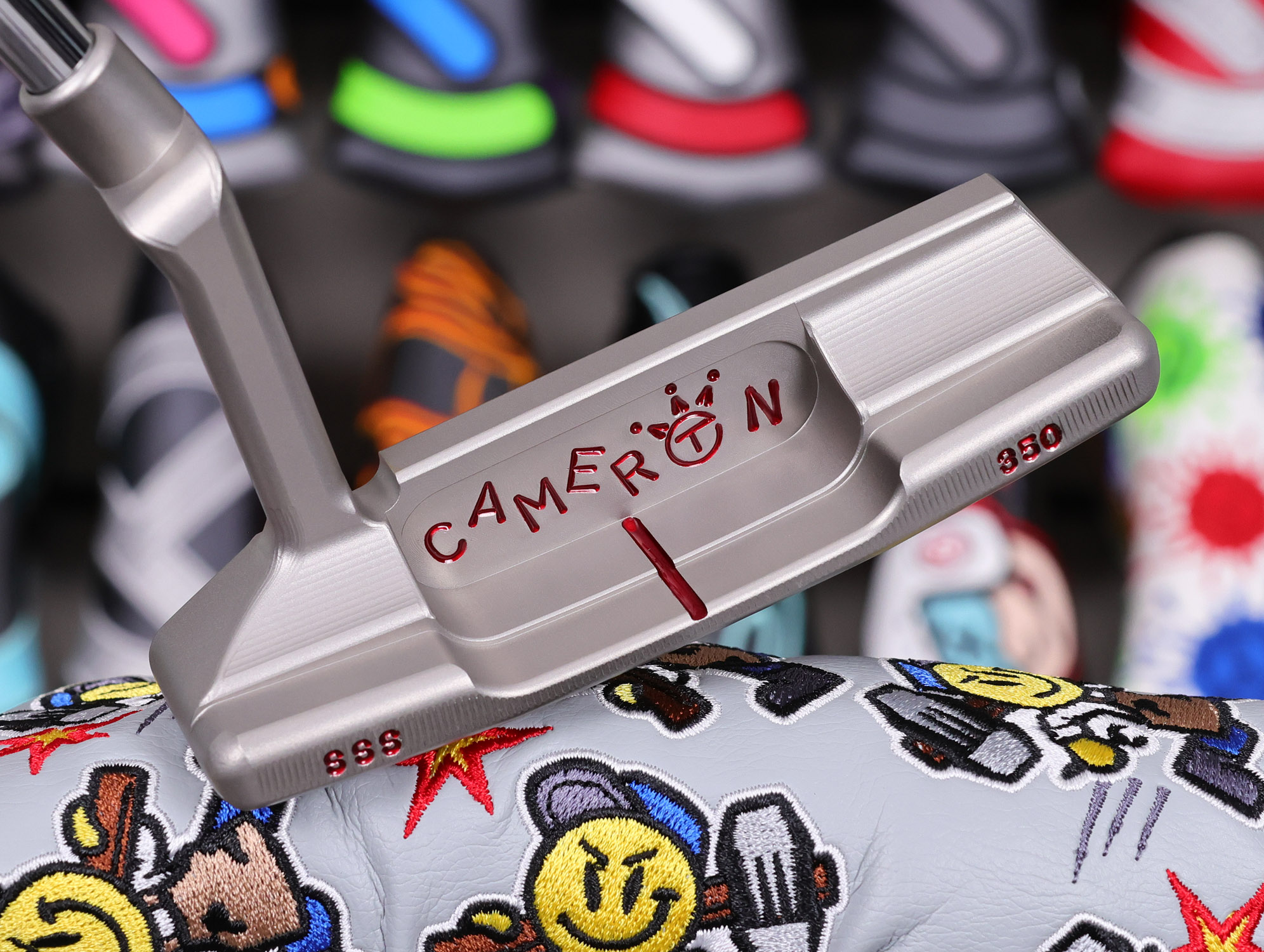 scotty cameron tour only sss timeless tourtype tt circle t 350g putter with dancing crowned cameron golf club