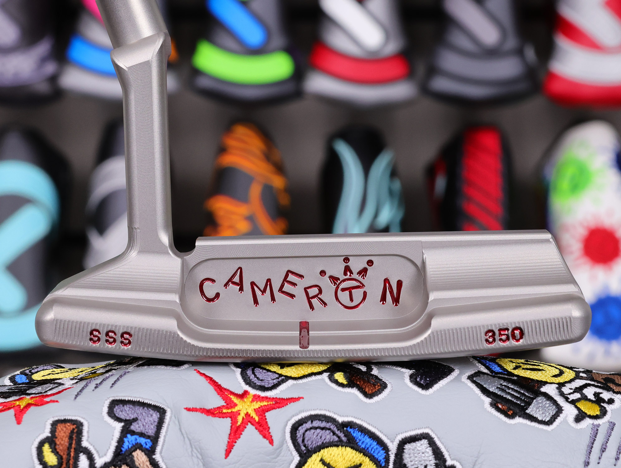 scotty cameron tour only sss timeless tourtype tt circle t 350g putter with dancing crowned cameron golf club