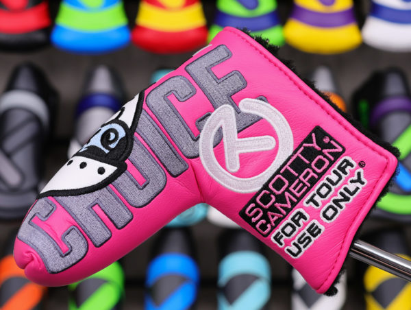 scotty cameron for tour use only pink champs choice circle t blade putter headcover